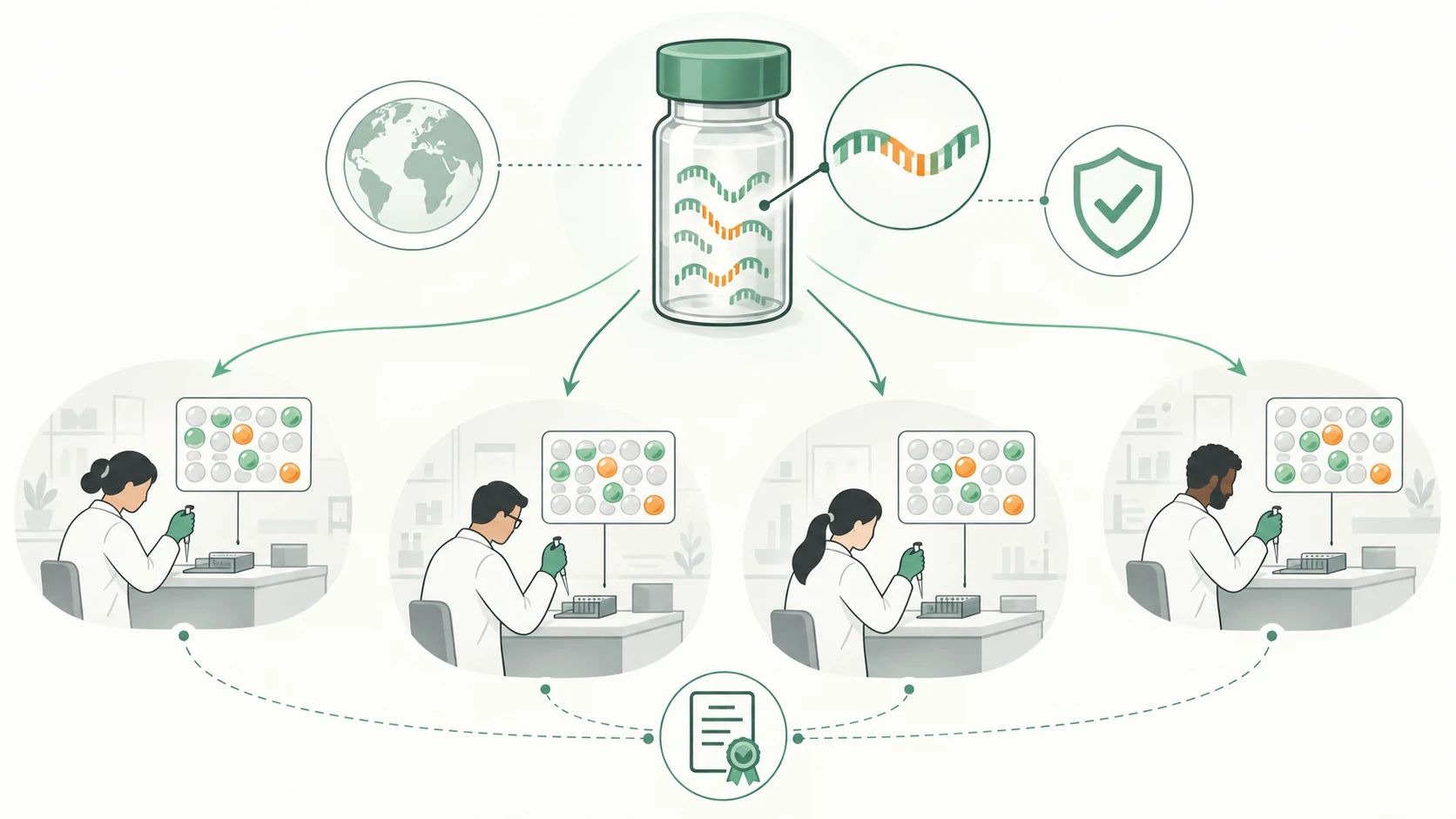 One RNA reference material evaluated across laboratories