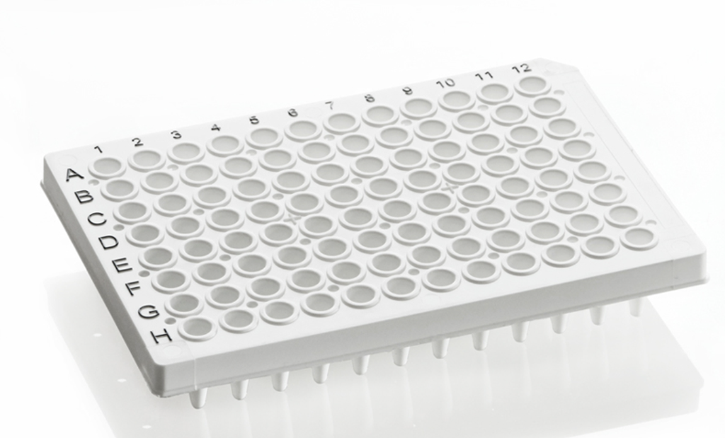 [CP802042] PCR Plate, 96-well, 0.2 mL, Semi-skirt, White, Lettering