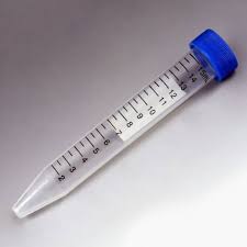 [CP801152B-P01] - Centrifuge Tube, 15 mL, PS, Conical, Clear Tube, Blue Screw Cap, Rack, Sterile