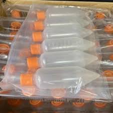 [CP806010] - Centrifuge Bottle, 250 mL, PP, Conical, Clear Tube, Orange Screw Cap, Bulk, Sterile