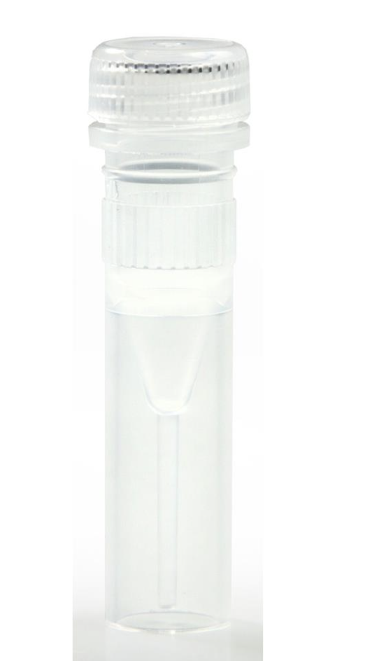 [CP801322] - Screw Cap Micro Tubes, 500 μL, S Type, Attached Cap, Conical Bottom, Skirted