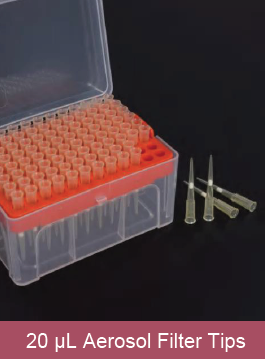 Pipette Tips, 20 μL, Filter, Clear, Rack Packed, Sterile