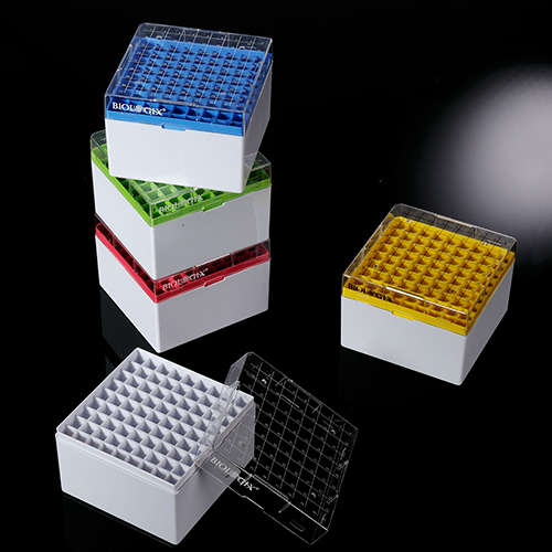 [WSBS-CBP50-81] PC Cryogenic Storage Boxes, Polycarbonate,81-well, 3.75 inch, for 5mL Tubes (24)