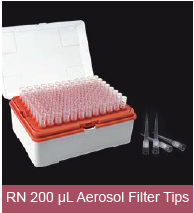 [CP8600209C] Pipet Tips, RN, 200 μL, Filter, Low Retention, Clear, Rack, Sterile