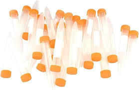 Centrifuge Tube, 15 mL, PP, Conical, Orange Screw Cap, Sterile