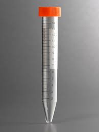[CP801152P01] [CP801152P01] - Centrifuge Tube, 15 mL, PP, Conical, Clear Tube, Orange Screw Cap, Rack, Sterile