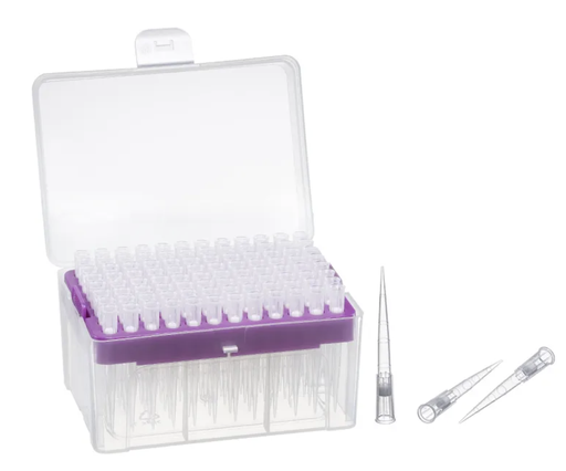 Pipette Tips, 200 μL, Rack Packed, Sterile