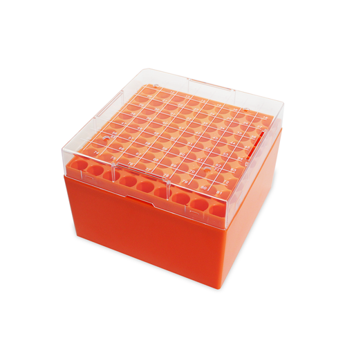 [WSCB-0500-81-020] PC Cryogenic Storage Boxes, Polycarbonate, 81-wells, 5mL Tubes (20)